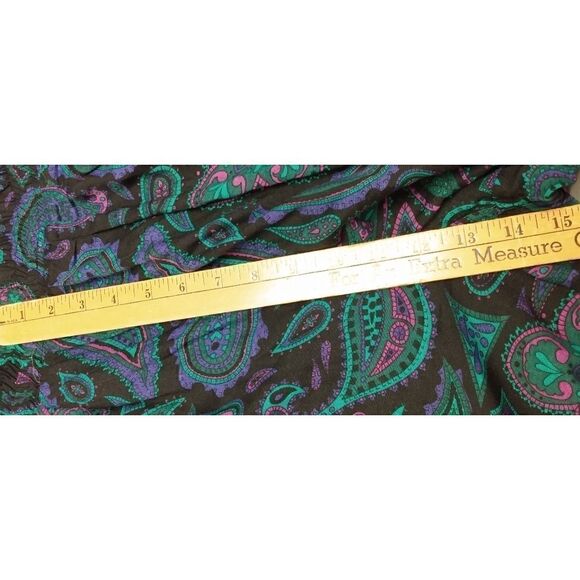 Vintage 1980's High Waist Paisley Tapered Leg Pants - Picture 9 of 10